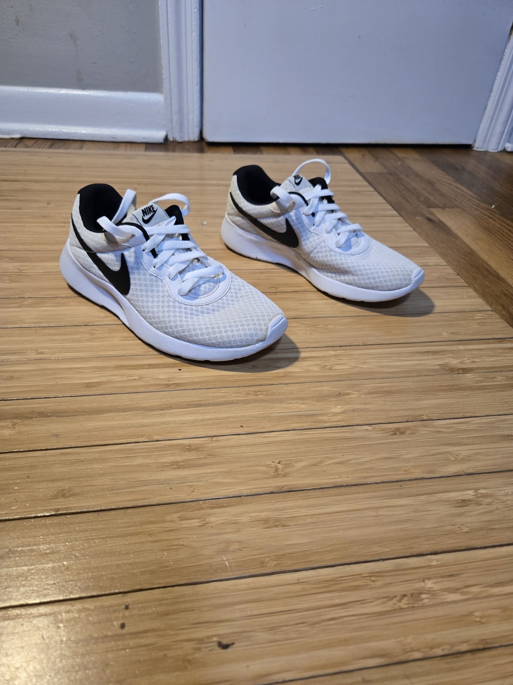 Nike Kids' White and Black Lightweight Running Shoes